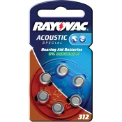 Zinc-air baterija za slušni aparat, 1.4V, 160 mAh, pak=6kom