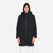 Black Womens Parka Geox Hoara - Womens