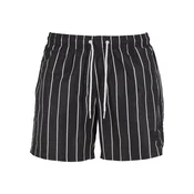 Urban Classics Kupace hlace crna / bijela