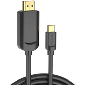Vention USB-C na HDMI kabel, 1,5 m, črn