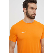 Športna kratka majica Mammut oranžna barva