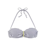 VENICE BEACH Bikini zgornji del temno rumena/črna/bela