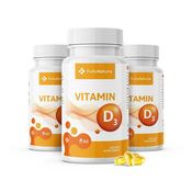 3xVitamin D3, 2000 IU, 60 kapsul (skupaj 180 kapsul)