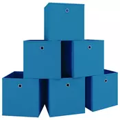 MID.YOU Set Zložljivih Zabojev Boxas, Modra, 6 Kos