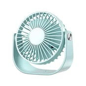 WOWO USB namizni ventilator, moder