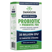 Swanson – Dnevni probiotik in prebiotik za moške, 60 kapsul