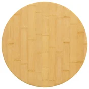 Vidaxl Mizna plošča O40x4 cm bambus