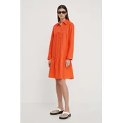 Haljina Marc OPolo boja: narancasta, midi, oversize, 403104121351