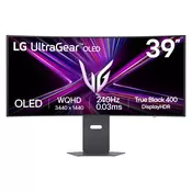 Monitor LG 39 OLED 39GX900A-B UltraGear ukrivljen, 3440x1440, 2x HDMI, DP, USB-C, 240 Hz