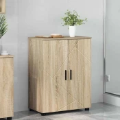vidaXL Kopalniška omarica sonoma hrast 60 x 35 x 80 cm Konstruiran les