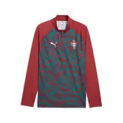 PUMA Portugal Warmup Quarter-Zip Top Men, Football, Club Red/Green Lagoon, M