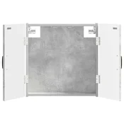 vidaXL Omara za tarče HAARLEM Betonsko siva 52,5 x 10,5 x 53,5 cm