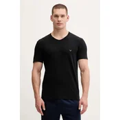 Kratka majica Emporio Armani Underwear 2-pack moška, črna barva, EM000392 AF14132