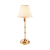 Endon 114811 - LED prigušiva punjiva stolna lampa BURLEY LED/1,5W/5V mesing/bela