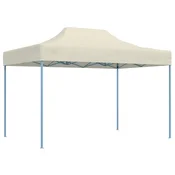 Šator za zabave Krema 280 x 410 x 315 cm Oxford tkanina