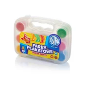 Astra Tempera barve v lončku Astra, 12x20ml, plastični etui + čopič, 301117002