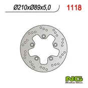 NG Zadnji zavorni disk Suzuki AN400 05-19, AN250 Burgman 07-08 210mm 5x10.5mm