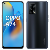 OPPO obnovljen pametni telefon A74 6GB/128GB, Prism Black