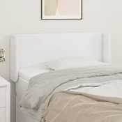Uzglavlje s ušima bijelo 83x16x78/88 cm od umjetne kože
