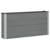 Povišena vrtna gredica Siva 150 x 30 x 72 cm