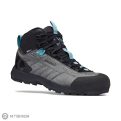Black Diamond Ženski čevlji MISSION LEATHER MID WP, Steel Grey/Costal Blue (US 8.5)