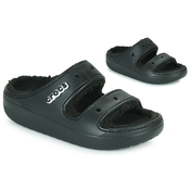 Natikači Crocs Classic Cozzzy Sandal črna barva