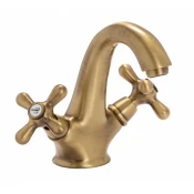Baterija dvorucna za lavabo EMMEVI DECO bronza