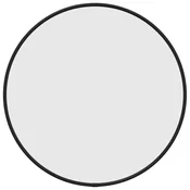 Vidaxl Stensko ogledalo črno O 40 cm okroglo