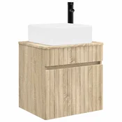 vidaXL Visoka umivalnik s police Sonoma hrast 49 x 41 x 63 cm