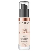 Claresa Liquid Perfection 2v1 korektor in prekrivni puder 101 Light 34 g