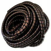 shumee 13-18 mm črni PVC kabel - cev - spiralni - vzmetni - 1 meter