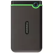 Transcend external HDD 2 TB slim M3S, USB 3.1, 2.5, Anti-shock system Iron gray ( TS2TSJ25M3S )