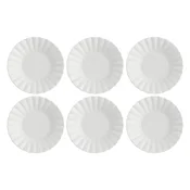 slomart Set 6 Ducale globokih krožnikov, belih, 22 cm