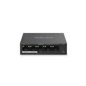 TP-Link Stikalo Mercusys MS105GP 1x GLAN, 4x GLAN s PoE+, 65W