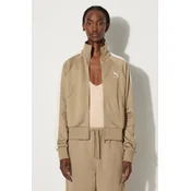 Puma jopica ženska z bombažem Iconic T7 Track Jacket