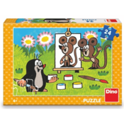 Puzzle Krtek slikarju 24 kosov