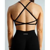 Avenox Ženski sportski top Aura Crossback, Crni