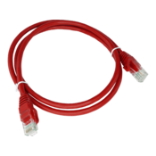 Patch kabel U/UTP kategorije 6 PVC 5,0 m rdeč ALANTEC