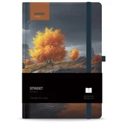 Blok notes z elastiko trees serenity b5 tp črt 96l