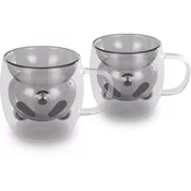 Lamart LT9126 Dvodelni komplet kozarcev Bear Vaso,230 ml, črna