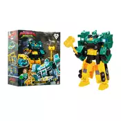 Alpha Group Quantum Heroes Dinoster Stego Tron robot mali, 2v1