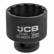 JCB Tankostijena udarna glava 1/2 36mm 12-hroni Cr-Mo Nosac kljuca