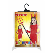 Zaparevrov karnevalski kostum rdečega hudiča, velikost 2,5 mm M