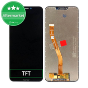 Huawei Honor Play - LCD zaslon + steklo na dotik (Black) TFT