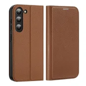 Dux Ducis Skin X2 etui Samsung Galaxy S23+ flip (rjav)