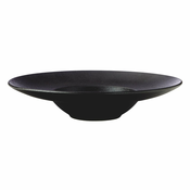 Crni dubok keramički tanjur o 28 cm Caviar – Maxwell & Williams