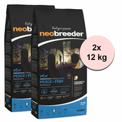 Alleva NEO BREEDER dog adult medium & maxi fish 2 x 12 kg