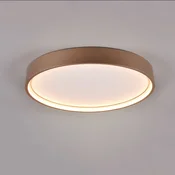Trio Lighting LED stropna svetilka Doha, CCT, barva kave - Dnevna soba/jedilnica - kava, bela - Kovina