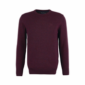Jednobojni mekani džemper od mješavine vune Barbour Tisbury Crew Neck Sweater — Fig - XL