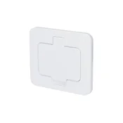 Solight 5B322W - Zunanja vgradna talna vtičnica IP55, bela, pravokotna